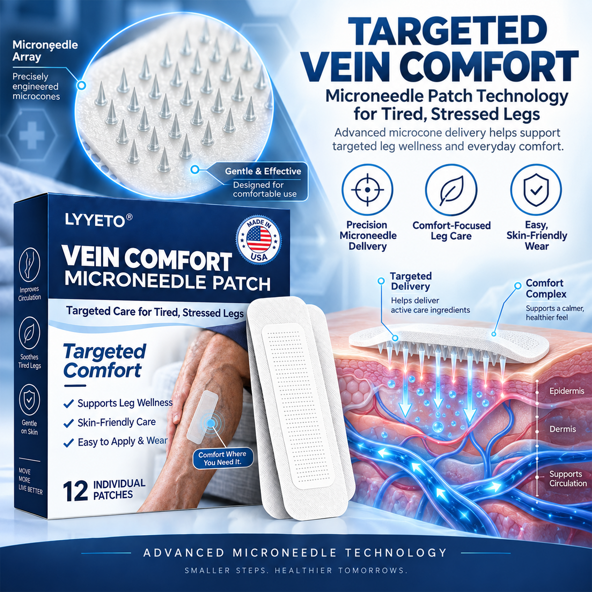 LYYETO® Intensive Vein Care Microneedle Patch