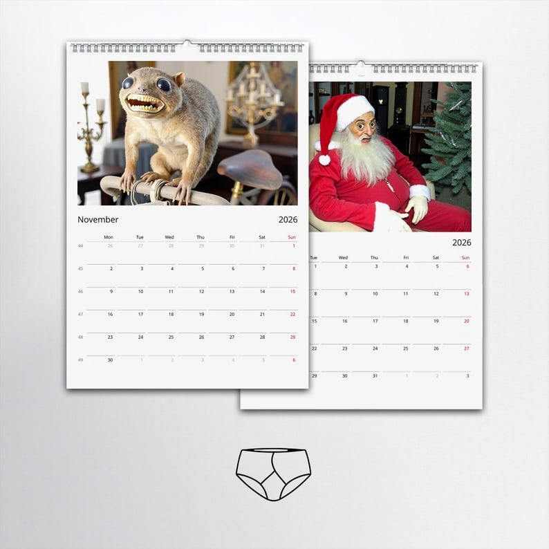2026 Bad Taxidermy Wall Calendar – Weird. Gross & Hilariously Awful Taxidermy