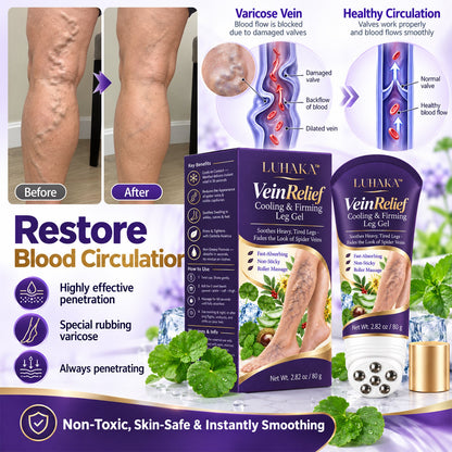 LUHAKA™ VeinRelief Cooling Herbal Leg Gel