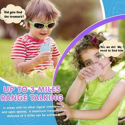 Kids Walkie Talkies w/ Camera (2-Pack) 📱🎮 – Long Range & Fun Audio 🌈 – For Ages 3-12 🎁