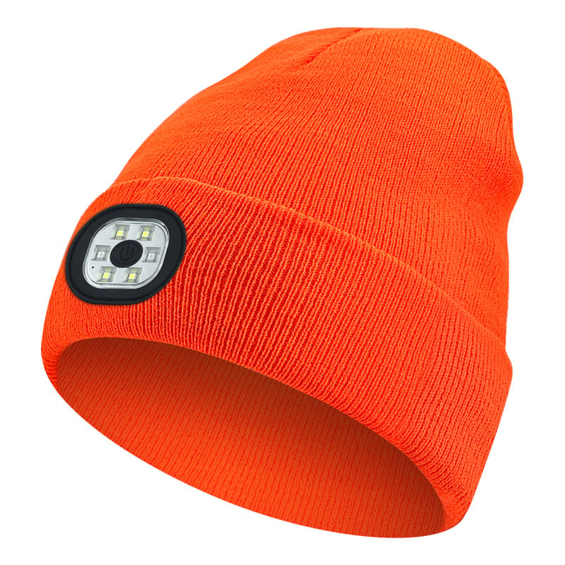 🎄LED illuminated headlamp for knitted hats