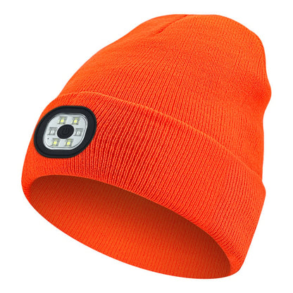 🎄LED illuminated headlamp for knitted hats