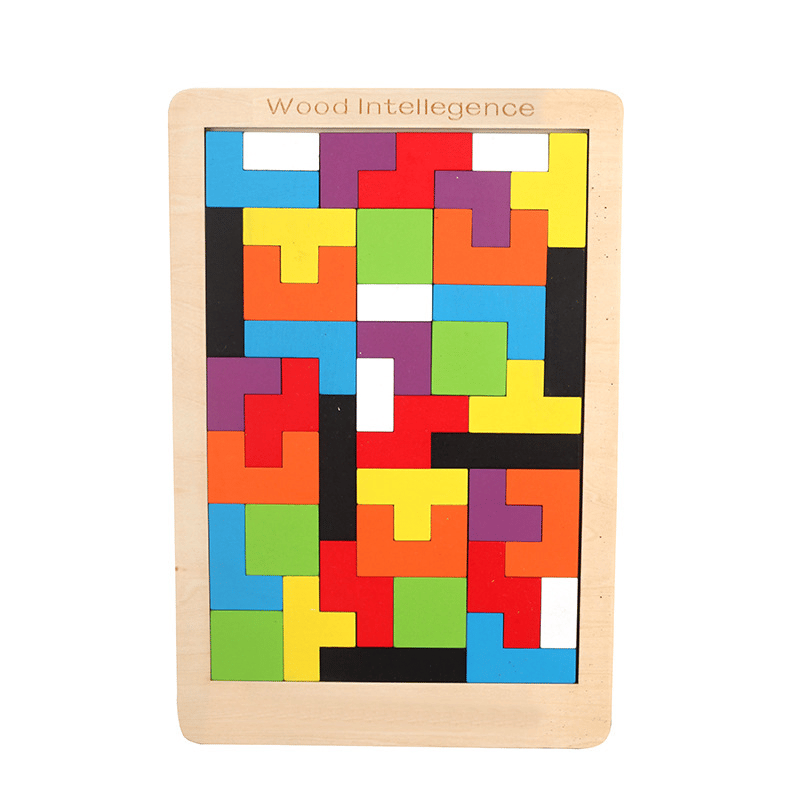 🔥Wooden Stick Game. Colorful Educational Toy for Cognitive Development & Focus Training. Includes Mixed Colors Sticks and one-level Puzzle