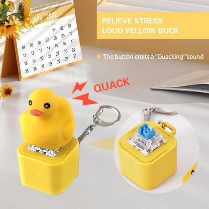 Frog Croaking Fidget Toy - Rechargeable Frog Croaking Keychain. Frog Croaking Stress Reliever with Colorful Lights. Fun & Portable Anxiety Relief Toy