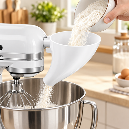 ❤LAST DAY 50% OFF - ✨Flour Funnel for Kitchen Aid Stand Mixer