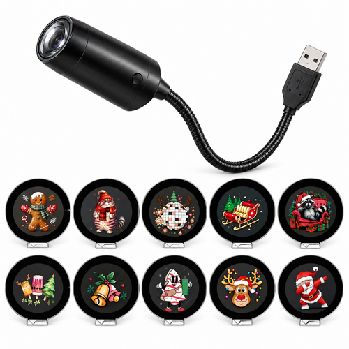 ✨HD Christmas Projector – 6 or 10 Festive Scenes