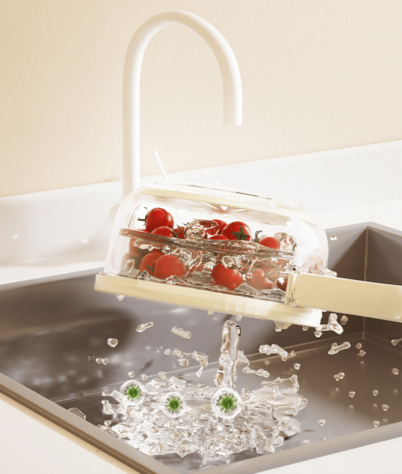 2-in-1 Draining and Preservation Basket: Simplify Washing & Storing