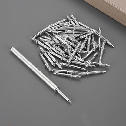 ✨Double-Head Skirting Thread Seamless Nail. Skirting Line Without Marks Nail. Invisible Security Screws Equipped with Nail Specific Sleeve Tool
