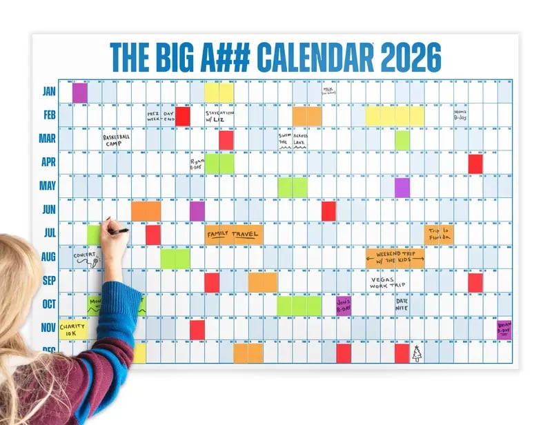 📅The Big A## Calendar 2026 - Design Your Amazing 2026!🏃