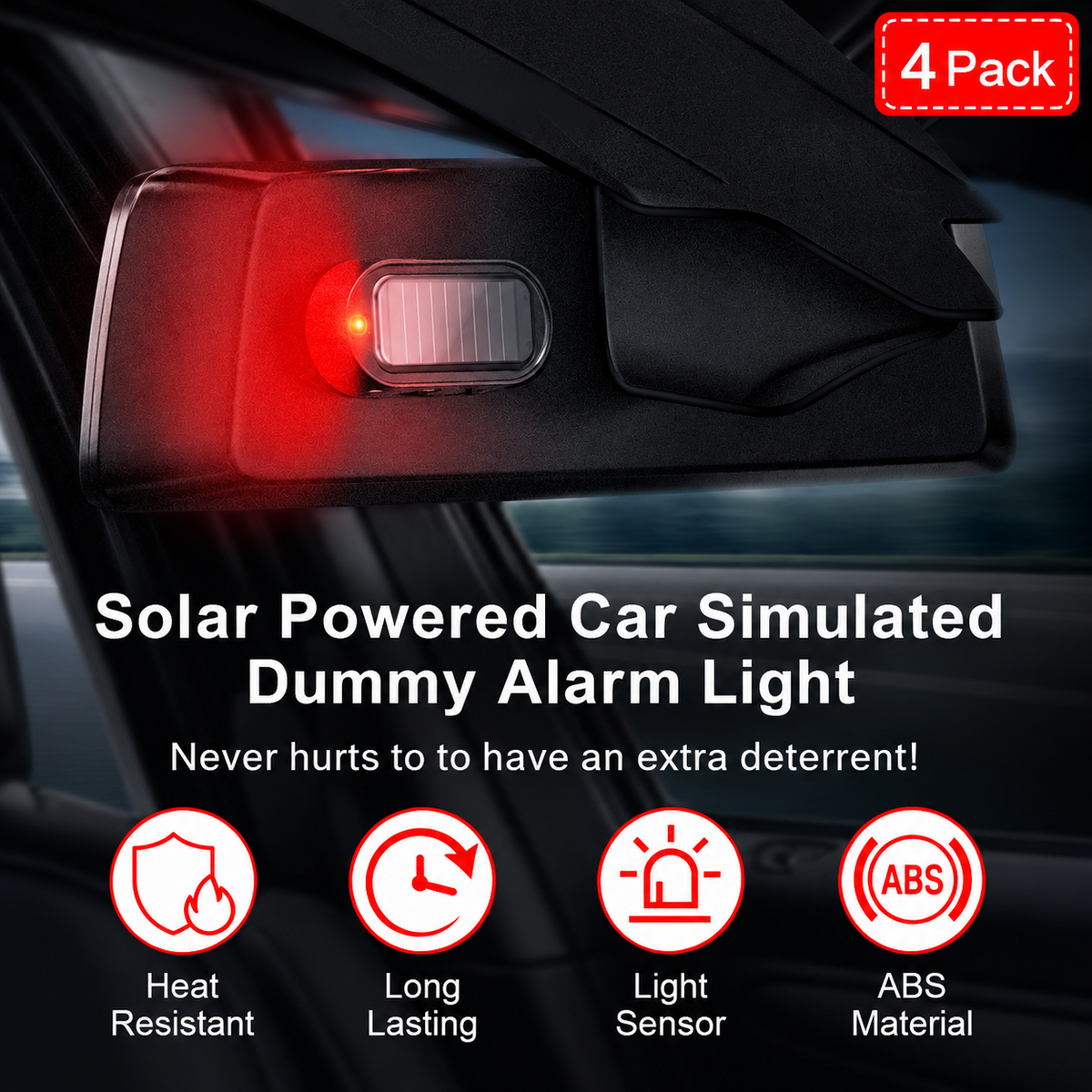 🔦 Solar Anti-Theft LED Flashing Lamp