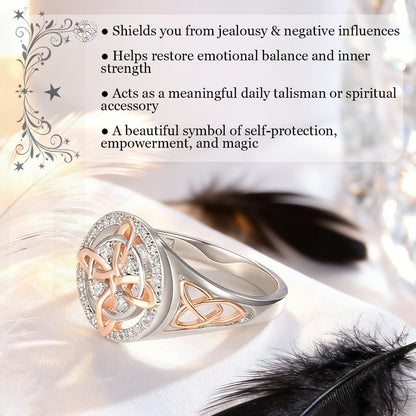 🔥🔮Handmade Witch's Return-Knot Protection Ring✨