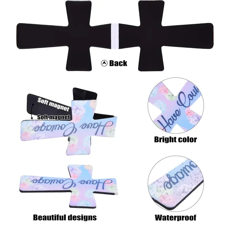 📖16 Pcs Magnetic Cross Bookmarks Gifts for Bible Study. Readers. Teachers. Students🌸✝️