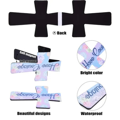 📖16 Pcs Magnetic Cross Bookmarks Gifts for Bible Study. Readers. Teachers. Students🌸✝️