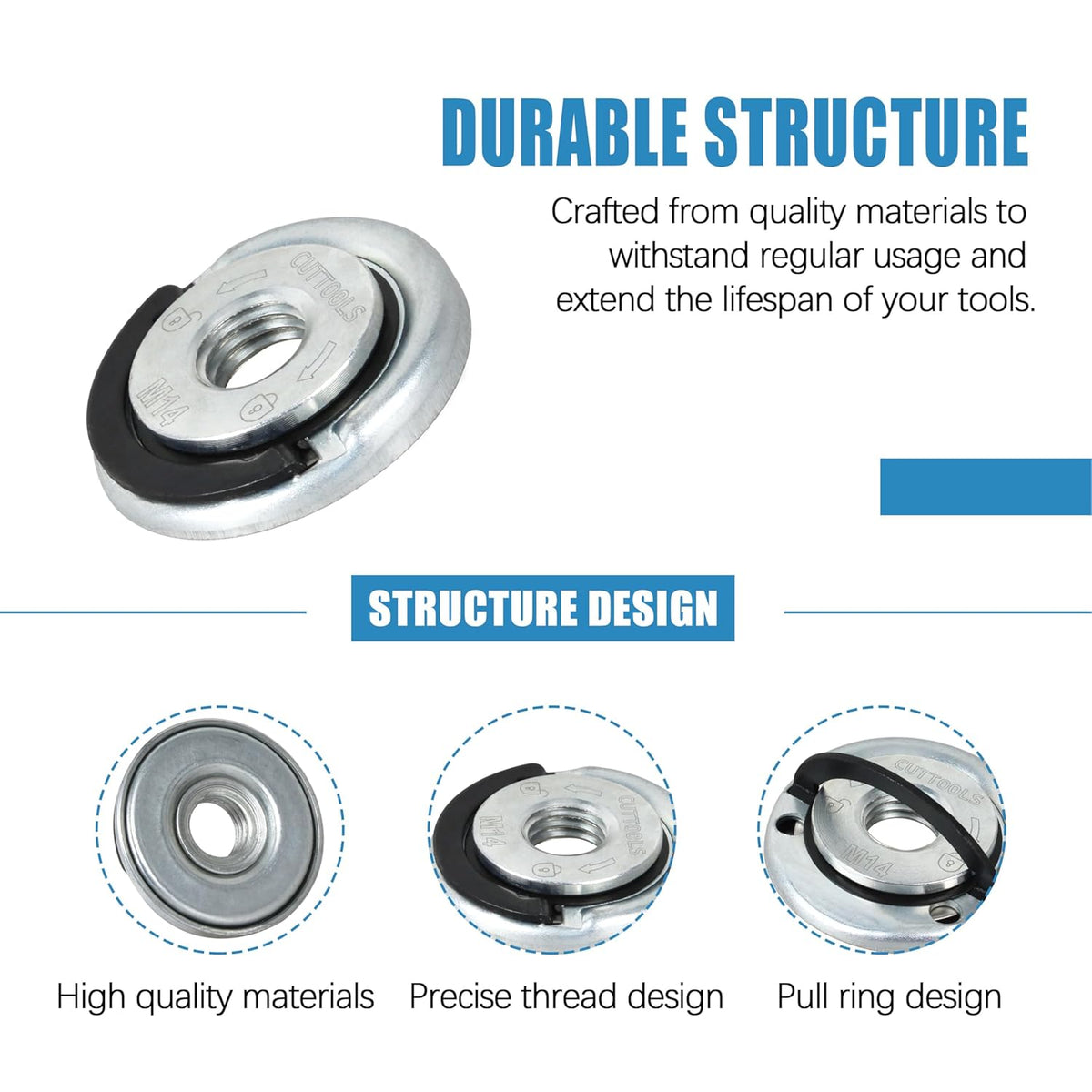 Angle Grinding Tool Flange Nut🔧. 1 SET(2 PCS)