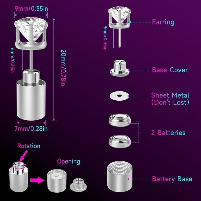 🔥Christmas Early Discount✨LED Earrings. Light Up Stud Earrings