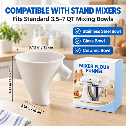 ❤LAST DAY 50% OFF - ✨Flour Funnel for Kitchen Aid Stand Mixer