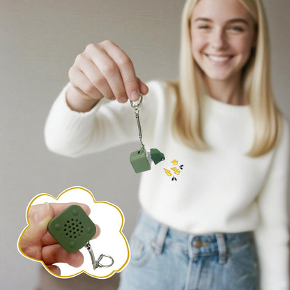Frog Croaking Fidget Toy - Rechargeable Frog Croaking Keychain. Frog Croaking Stress Reliever with Colorful Lights. Fun & Portable Anxiety Relief Toy