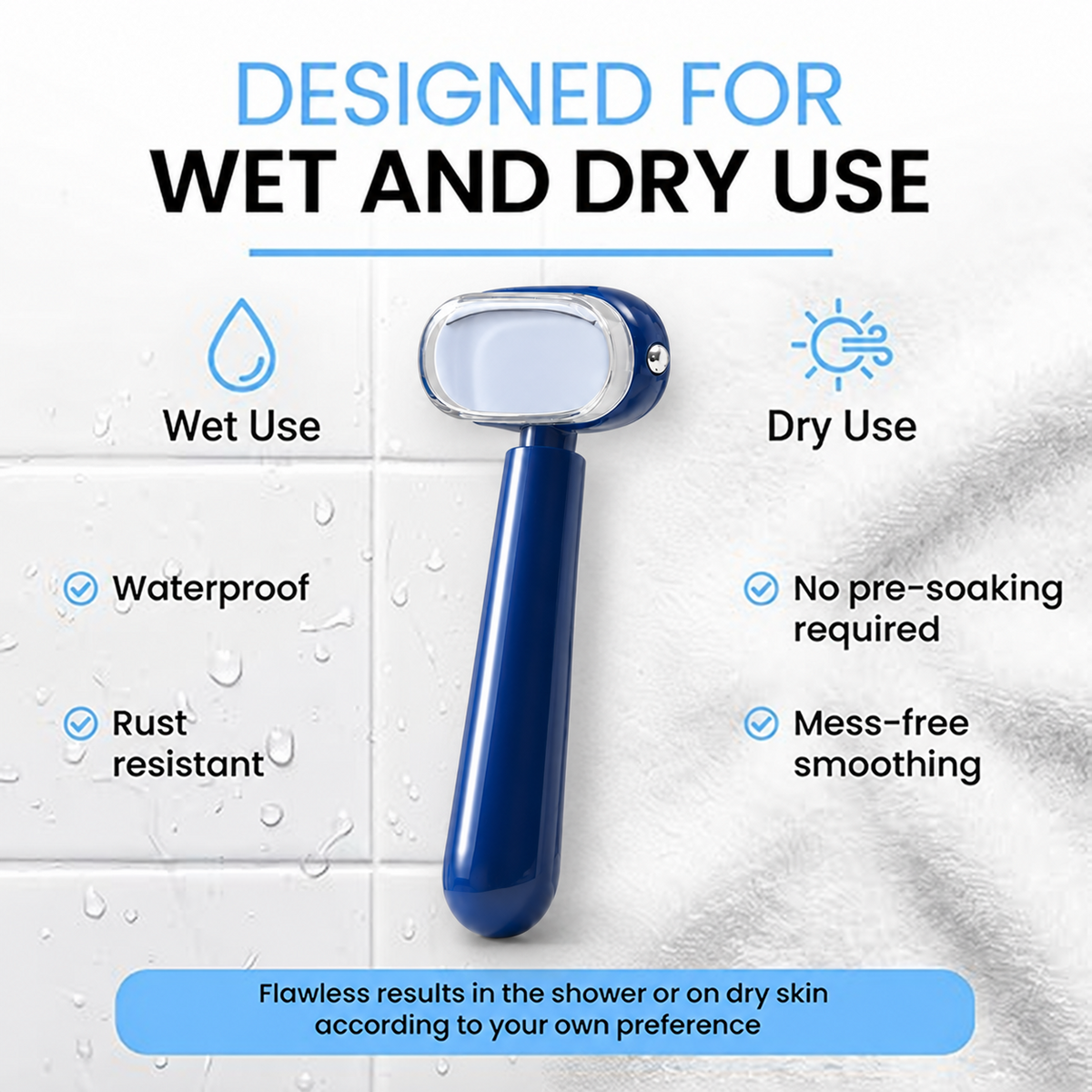 Dual‑Sided Foot Callus Remover, Replaceable Stainless Steel Blade Foot Scraper 🦶