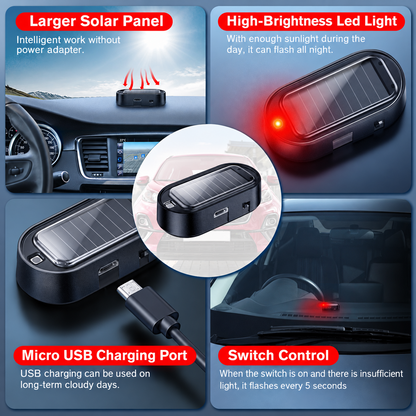 🔦 Solar Anti-Theft LED Flashing Lamp