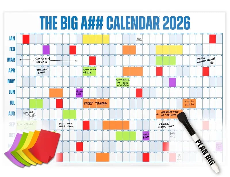 📅The Big A## Calendar 2026 - Design Your Amazing 2026!🏃