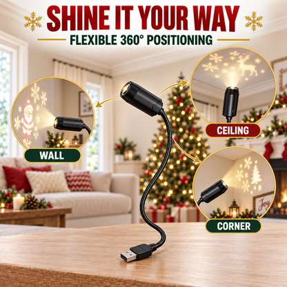 ✨HD Christmas Projector – 6 or 10 Festive Scenes