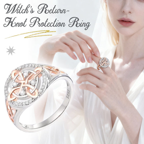 🔥🔮Handmade Witch's Return-Knot Protection Ring✨