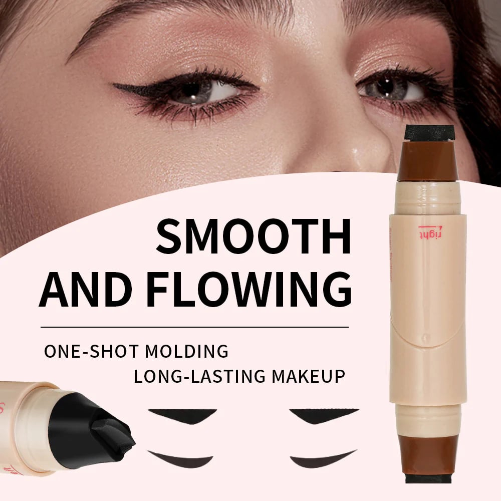 🍂 💰Rotating waterproof winged eyeliner stamp pen-Quick dry smudge proof liquid liner long lasting lazy makeup-tool