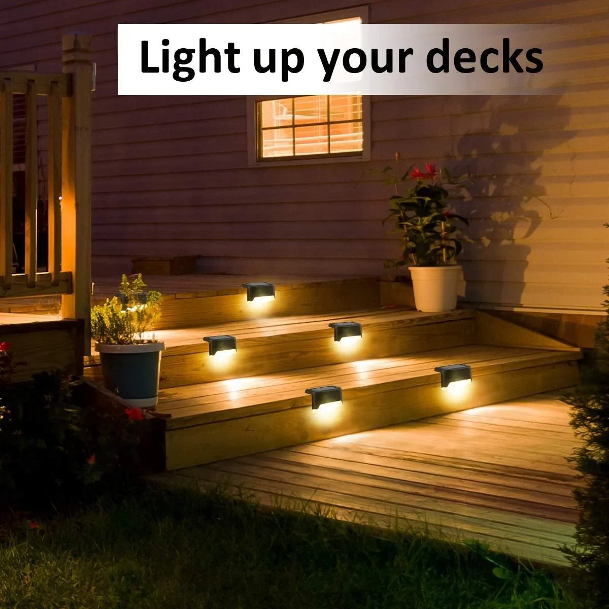 🎄 Solar Deck Lights. Automatically ON/OFF💡