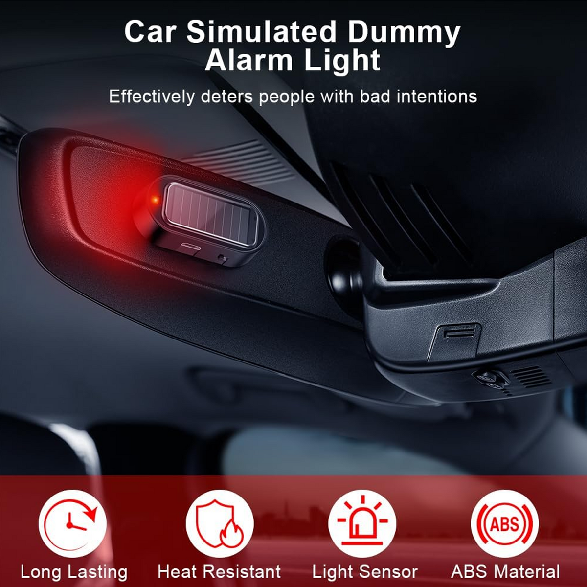 🔦 Solar Anti-Theft LED Flashing Lamp