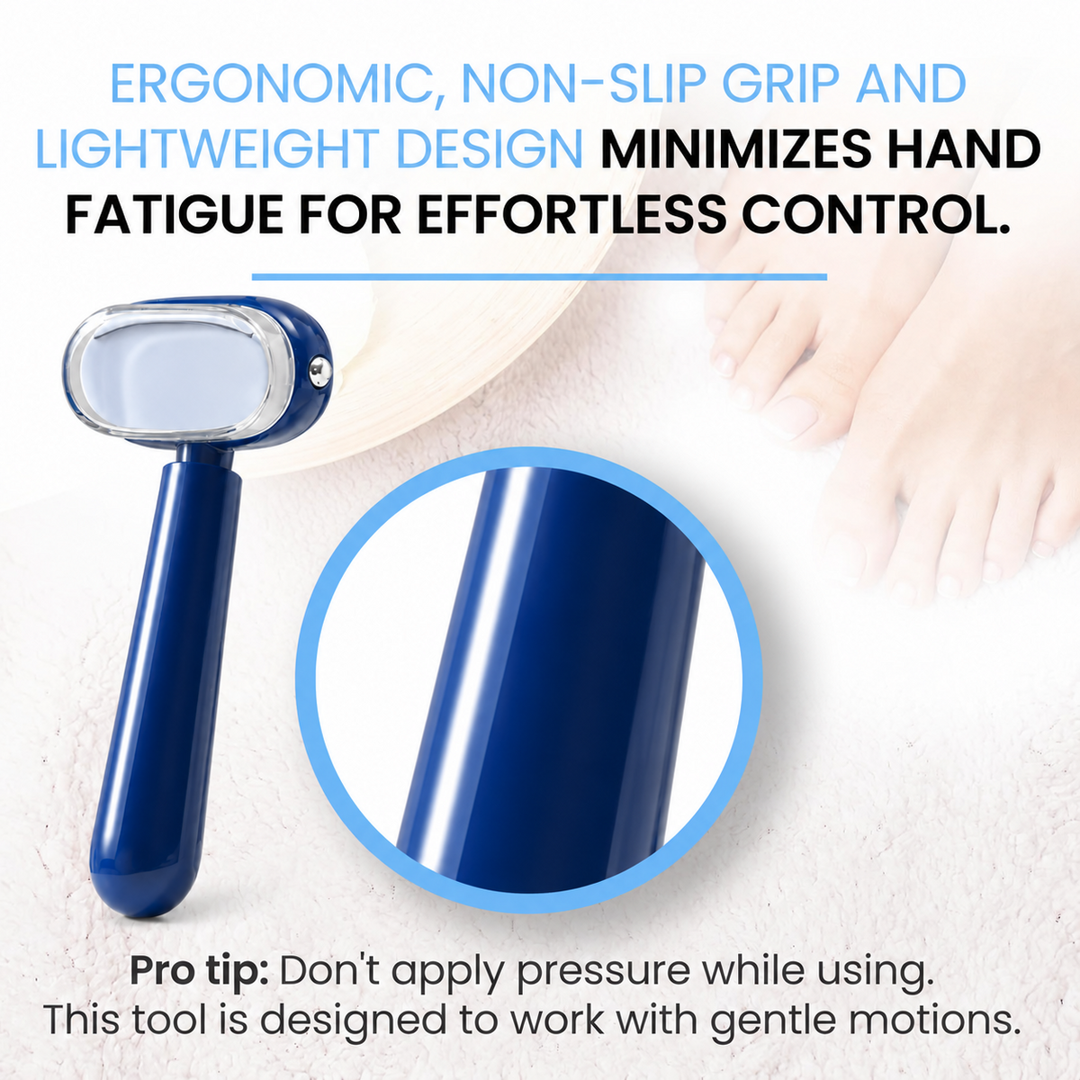 Dual‑Sided Foot Callus Remover, Replaceable Stainless Steel Blade Foot Scraper 🦶