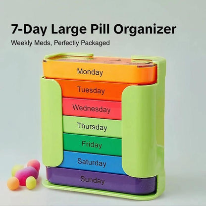 💊 Stay on Track - ✨7-Day Medication Organizer - For Effortless Health Management! 📅
