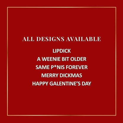 Cilifer®Merry Dickmas Funny Lipstick Holiday Collection – 12 Shades of Sassy. Long-Lasting. Paraben-Free Fun! 🎁