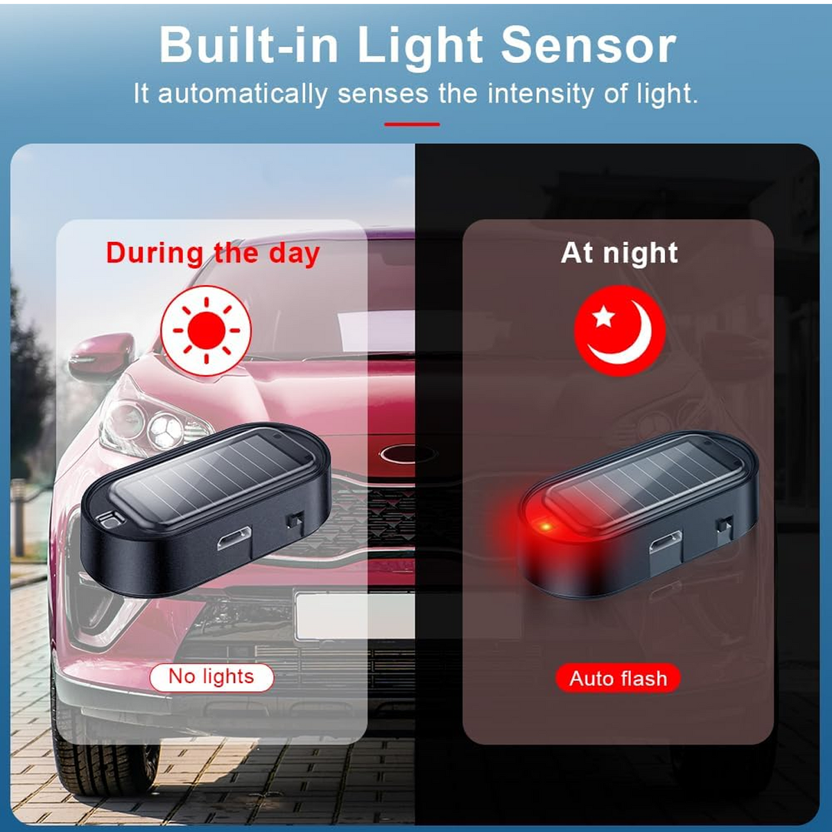 🔦 Solar Anti-Theft LED Flashing Lamp