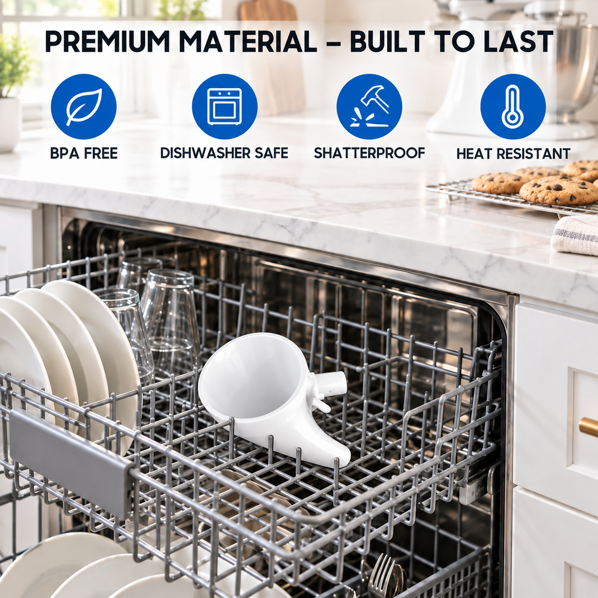 ❤LAST DAY 50% OFF - ✨Flour Funnel for Kitchen Aid Stand Mixer