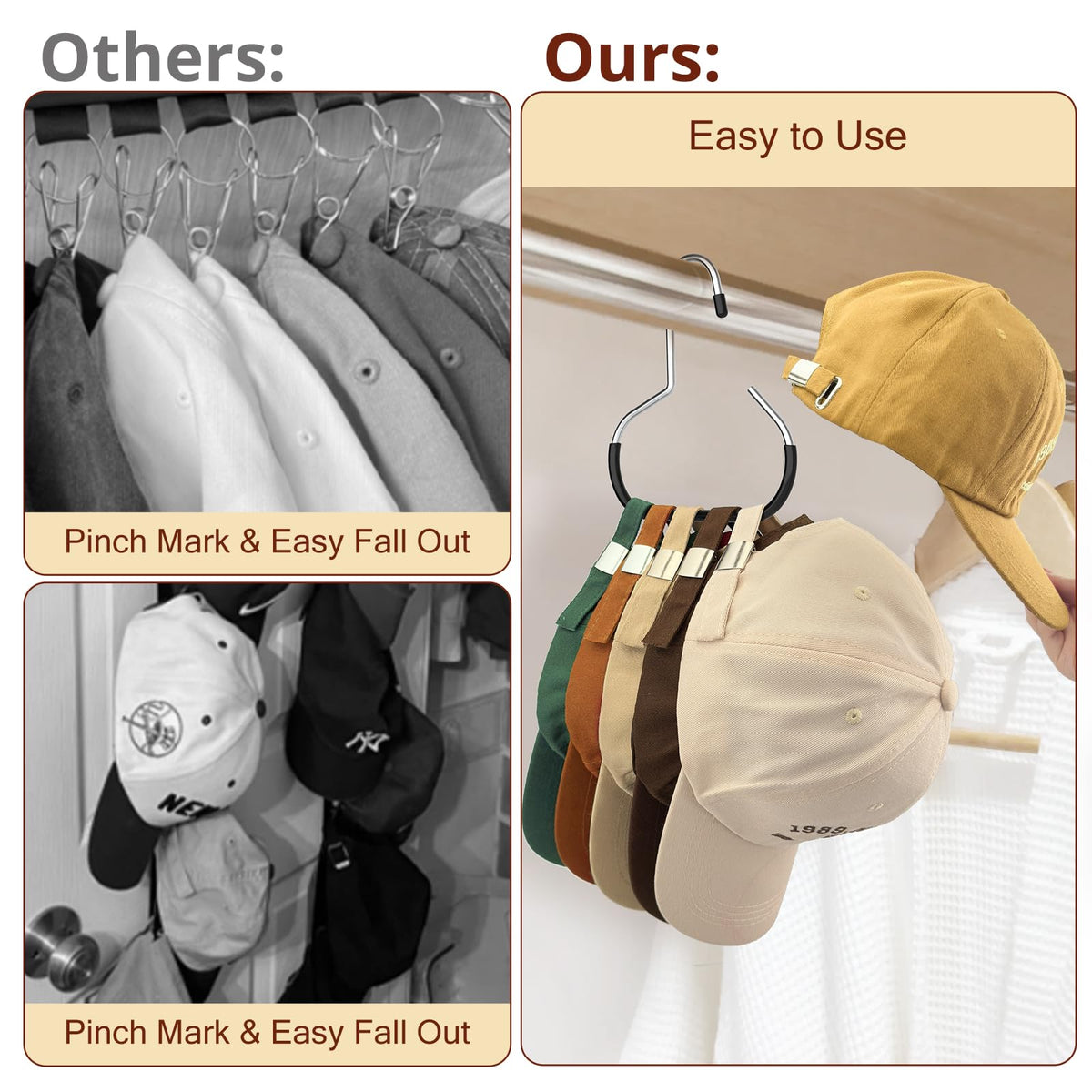 🧢Durable Steel Hangers: Maximize Closet Space with Versatile Storage