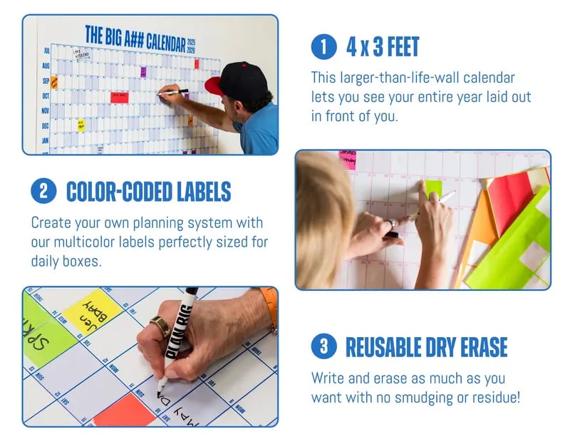 📅The Big A## Calendar 2026 - Design Your Amazing 2026!🏃