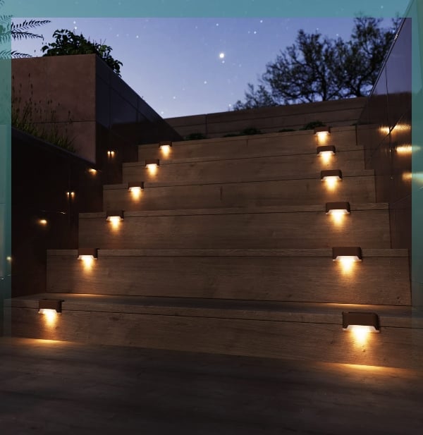 🎄 Solar Deck Lights. Automatically ON/OFF💡