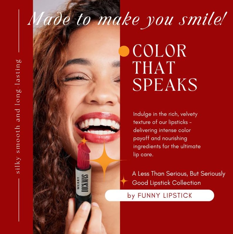 Cilifer®Merry Dickmas Funny Lipstick Holiday Collection – 12 Shades of Sassy. Long-Lasting. Paraben-Free Fun! 🎁