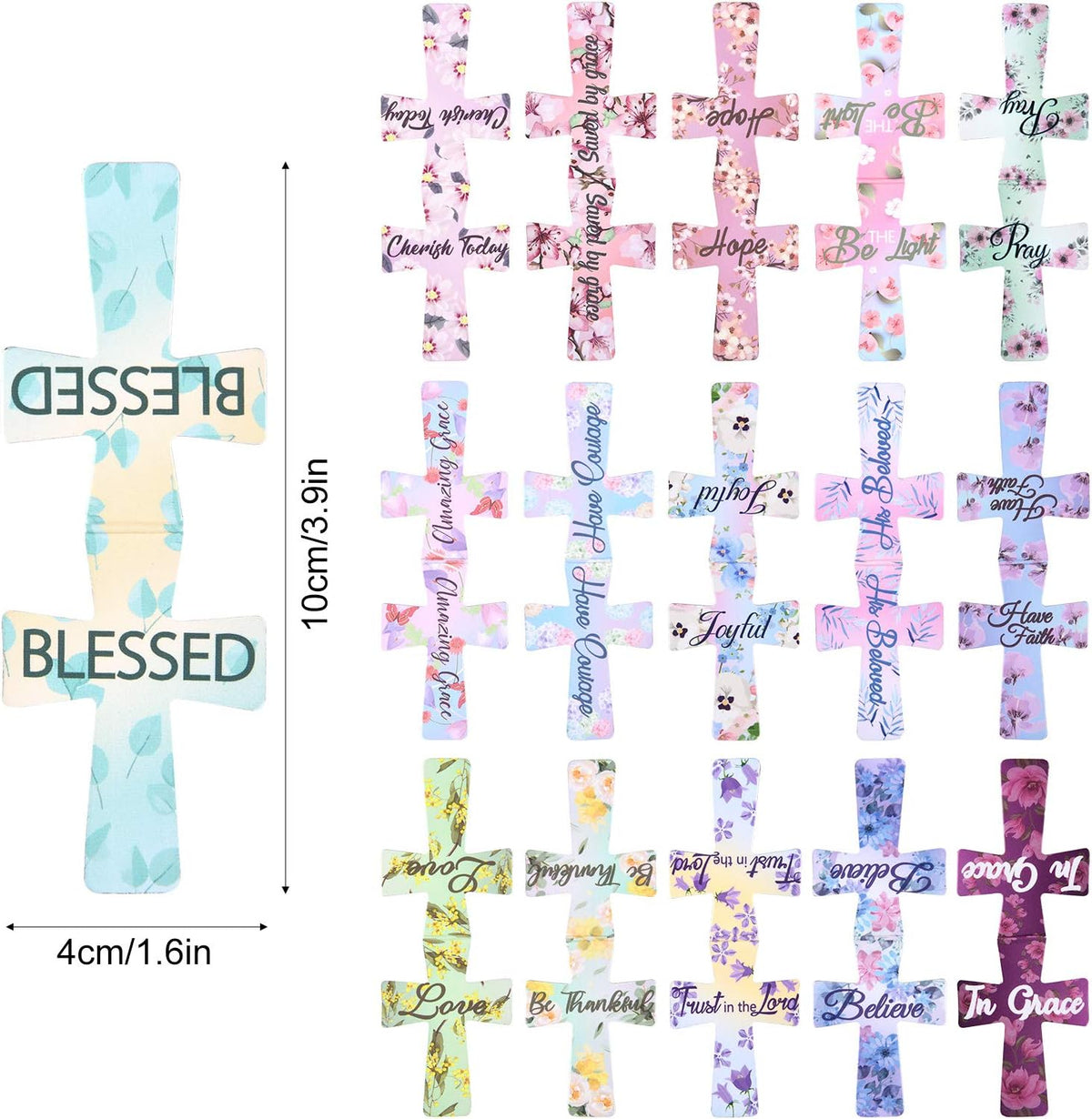 📖16 Pcs Magnetic Cross Bookmarks Gifts for Bible Study. Readers. Teachers. Students🌸✝️