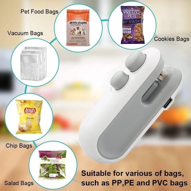 Cilifer®Mini Bag Sealer with Cutter and Magnet