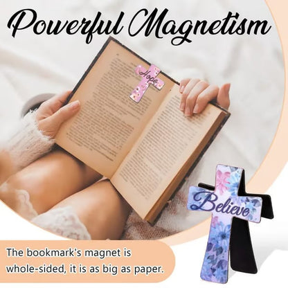 📖16 Pcs Magnetic Cross Bookmarks Gifts for Bible Study. Readers. Teachers. Students🌸✝️