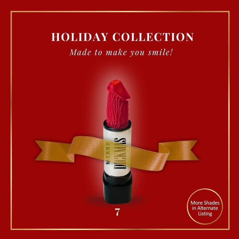 Cilifer®Merry Dickmas Funny Lipstick Holiday Collection – 12 Shades of Sassy. Long-Lasting. Paraben-Free Fun! 🎁