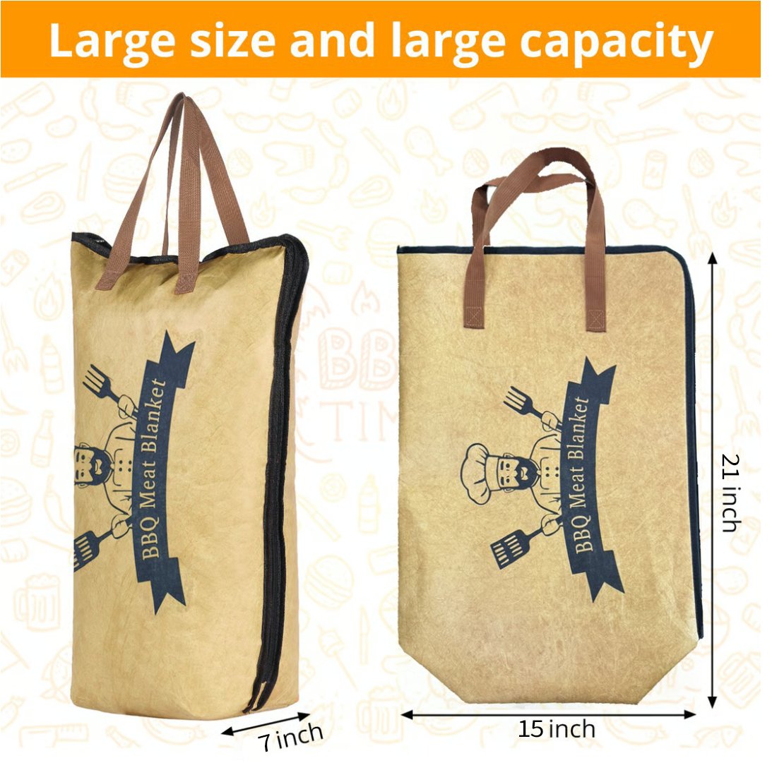 🔥 Elevate Your BBQ Game✨ BBQ Insulated bag - Keep Your Meat Juicy. Tender. and Full of Flavor! 🍖