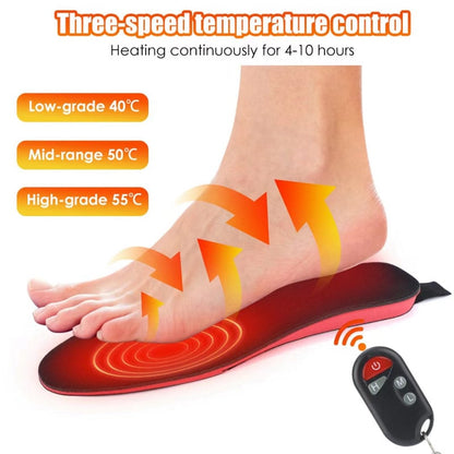 Heated Insoles for Women Men with Remote Control 3 Heat Settings