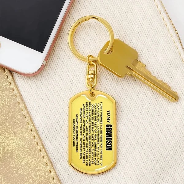 🔥🎁To My Grandchildren - Remember Whose Grandchildren You Are - Unique Keychain