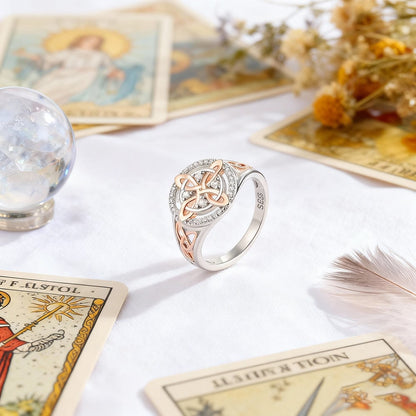 🔥🔮Handmade Witch's Return-Knot Protection Ring✨