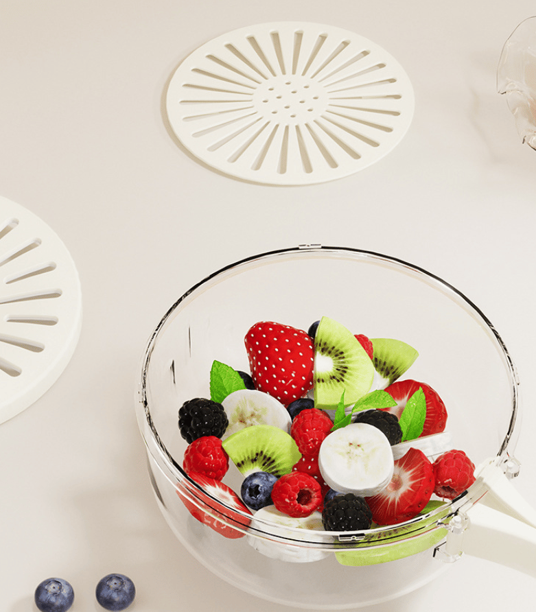 2-in-1 Draining and Preservation Basket: Simplify Washing & Storing