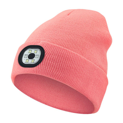 🎄LED illuminated headlamp for knitted hats