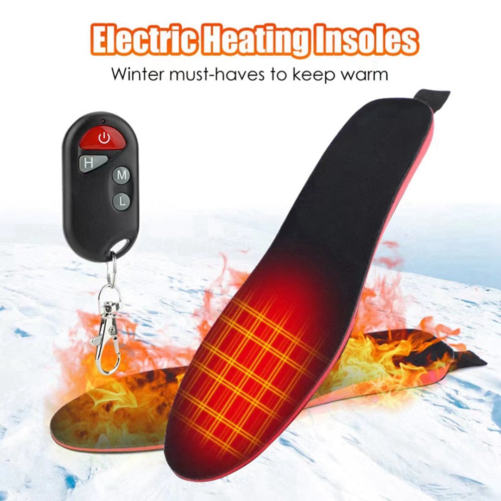 Heated Insoles for Women Men with Remote Control 3 Heat Settings