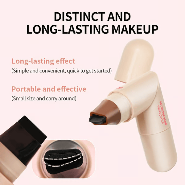 🍂 💰Rotating waterproof winged eyeliner stamp pen-Quick dry smudge proof liquid liner long lasting lazy makeup-tool